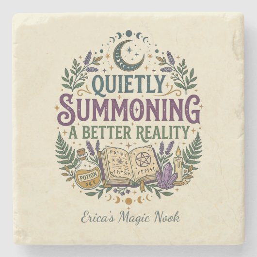 Quietly Summoning a Better Reality Mystical ストーンコースター (正面)