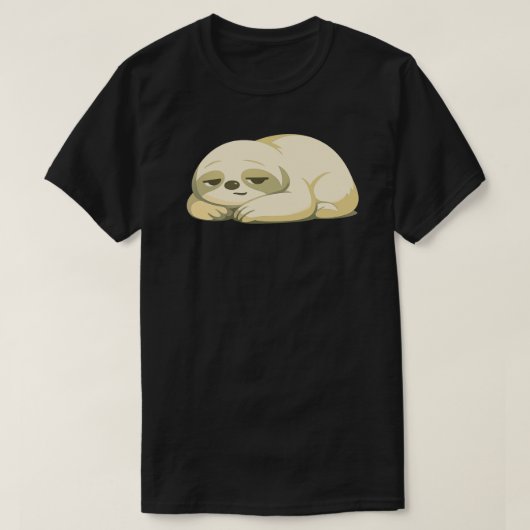 Quietly Tired Cat Illustration – Calm Daily Life  Tシャツ (デザイン正面)