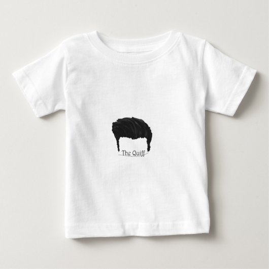 QuiffのヘアスタイルのTシャツ ベビーTシャツ (正面)