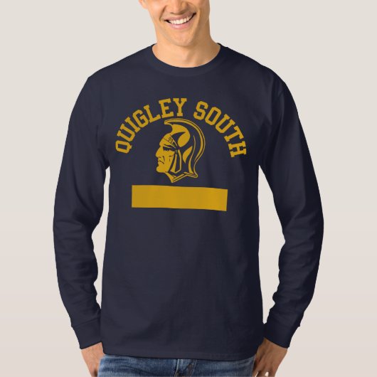 QUIGLEY SOUTH SPARTANS ロゴ - 長袖シャツ Tシャツ (正面)