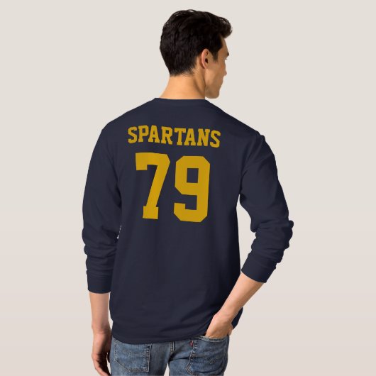 QUIGLEY SOUTH SPARTANS LOGO - SWEATSHIRT Tシャツ (裏面フル)