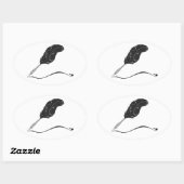 Quillペンステッカー 楕円形シール (シート)