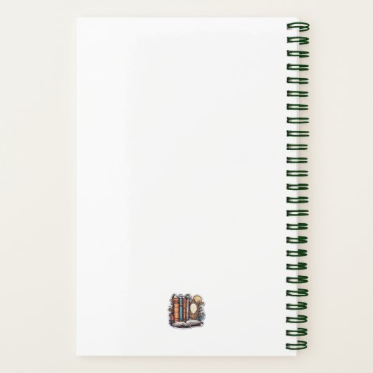 Quill and Curls：可能性のあるノートブックのページ ノートブック (裏面)