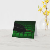 Quill and Keyboard カード (黄色い花)