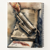 Quill and Scroll:英文学 ノートブック (裏面)