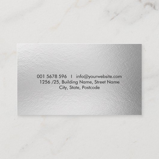 Quill Pen and Paper Notary 名刺 (裏面)