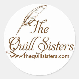 Quill Sistersステッカー ラウンドシール