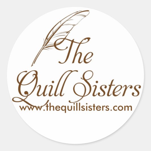 Quill Sistersステッカー ラウンドシール (正面)
