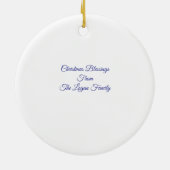 Quilled-Art Golden Angel Winter セラミックオーナメント (裏面)