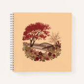 Quilling effect Countryside in Autumn ノートブック (正面)