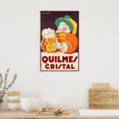 Quilmes Cristal Beer Drinks Mauzan Wine Beverage ポスター (キッチン)