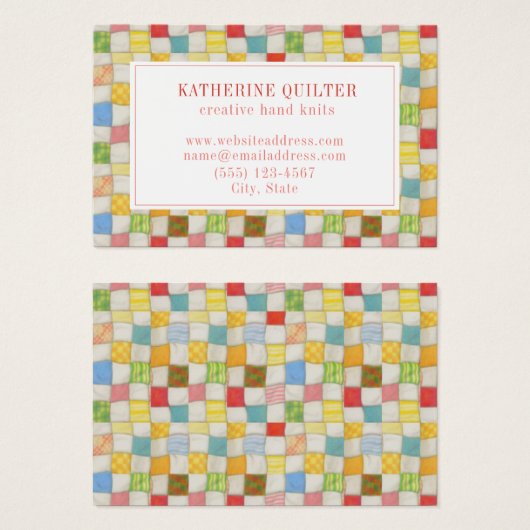 QUILTユ熱狂するーロ・ビジネス・カード (正面&裏面)