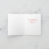 QUILT 熱狂する Thank You Note Card / White サンキューカード (内部)