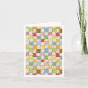 QUILT 熱狂する Thank You Note Card / White サンキューカード
