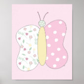 Quilt Art Print Set: Butterfly Pink Gallery Wall ポスター (正面)