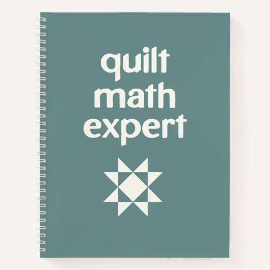 Quilt Math Expert Quilter's Graph Paper ノートブック (正面)