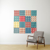 Quilt seamless pattern. Vintage patchwork backgrou タペストリー (インサイチュ(横))