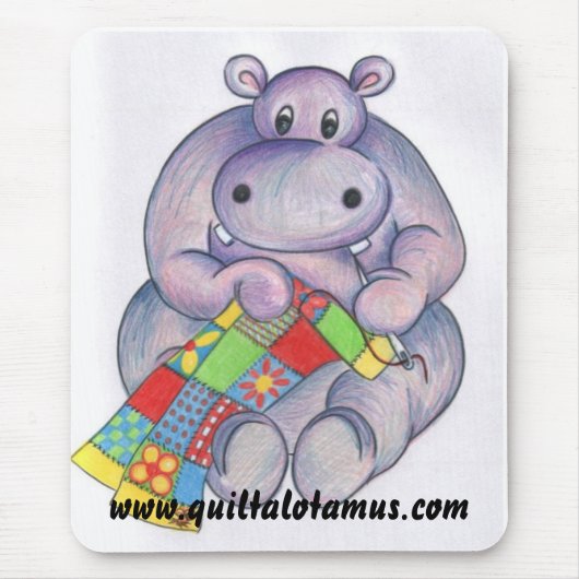 Quiltalotamusのマウスのマット マウスパッド (正面)