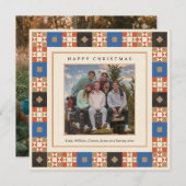 Quilted Frame Photo シーズンカード (正面/裏面)