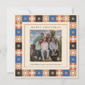 Quilted Frame Photo シーズンカード (正面)