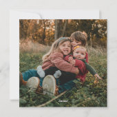 Quilted Frame Photo シーズンカード (裏面)