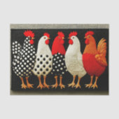 Quilted Fun Country Hens & Roosters EN2L Decoupage 薄葉紙 (正面)