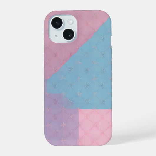 Quilted Pastel Geometric Phone Case iPhone 15ケース (裏面)