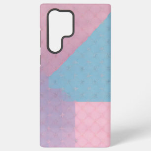 Quilted Pastel Geometric Phone Case Samsung Galaxy S22 Ultraケース