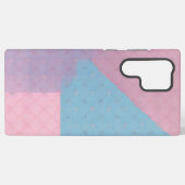 Quilted Pastel Geometric Phone Case Samsung Galaxyケース (裏面横)