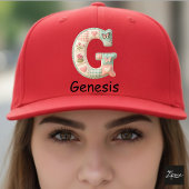 Quilted Patchwork Initial Letter G Nursery キャップ