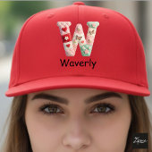 Quilted Patchwork Initial Letter W Nursery キャップ