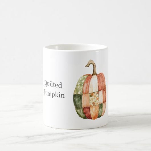 Quilted Pumpkin Patches コーヒーマグカップ (中央)
