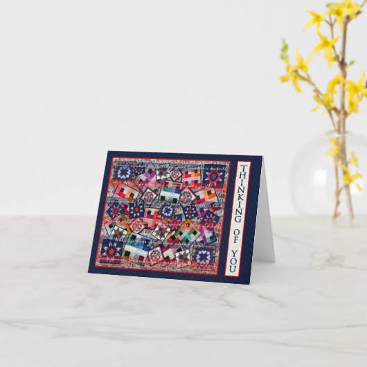 Quilterのあなたの考えることノートのカードマッチの紙 カード (黄色い花)