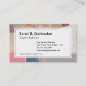 Quilterのための旧式で熱狂するなキルト、骨董屋 名刺 (正面)