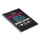 Quilterのギフト-私に靴のキルトにすることで歩かせて下さい ノートブック (右側)