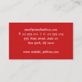 Quilterのミシンの名刺 名刺 (裏面)