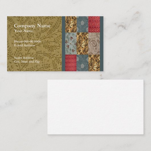 Quilterの名刺 名刺 (正面/裏面)