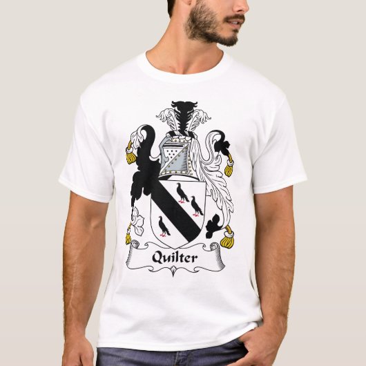 Quilterの家紋 Tシャツ (正面)