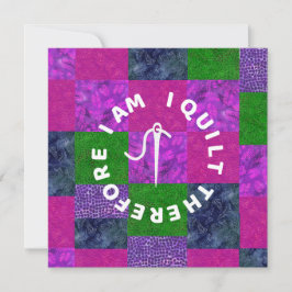 Quilter Mom Grandma quilting fabric patchwork カード