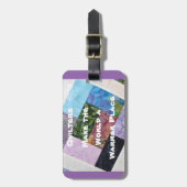 Quiltersの荷物のラベル ラゲッジタグ (正面縦)