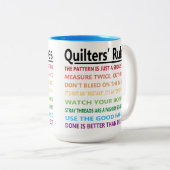 Quiltersの規則 ツートーンマグカップ (正面右)