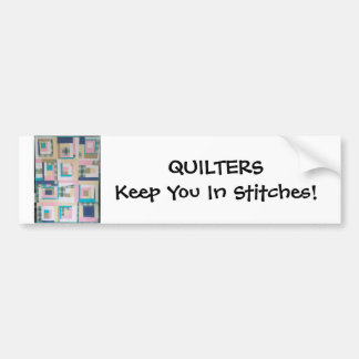Quiltersはステッチの保ちます! バンパーステッカー