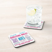 Quilters Quilting Quotes コースター (右側)