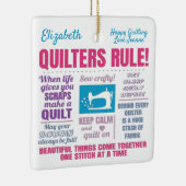 Quilters Quilting Quotes セラミックオーナメント (右)