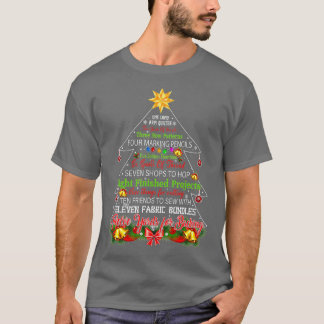 Quilting Christmas Tree  One Long Arm Quilter  Tシャツ