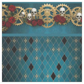 Quilting Fabric for Woman with Skull ファブリック (見本)