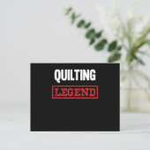 Quilting Legend | Humorous Gifts for Quilting Fans ポストカード (スタンド正面)