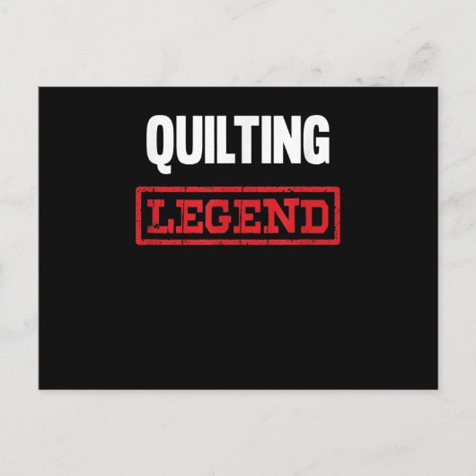 Quilting Legend | Humorous Gifts for Quilting Fans ポストカード (正面)