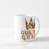 Quilting Queen - Funny Quilter - Quilting Lovers コーヒーマグカップ (正面右)