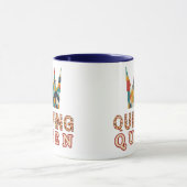 Quilting Queen - Funny Quilter - Quilting Lovers マグカップ (中央)